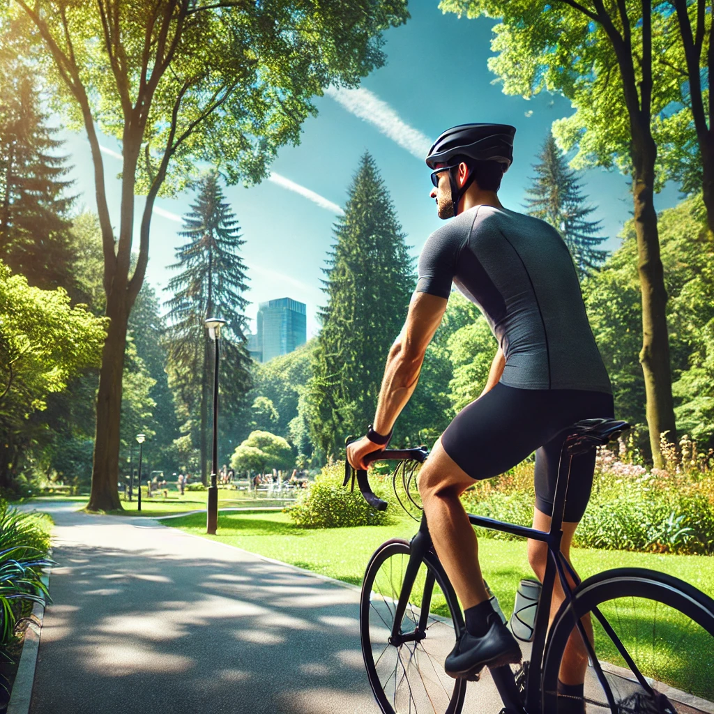 Normal Cholesterol Levels: A Complete Guide for a Healthy Heart 7 A man cycling in the park