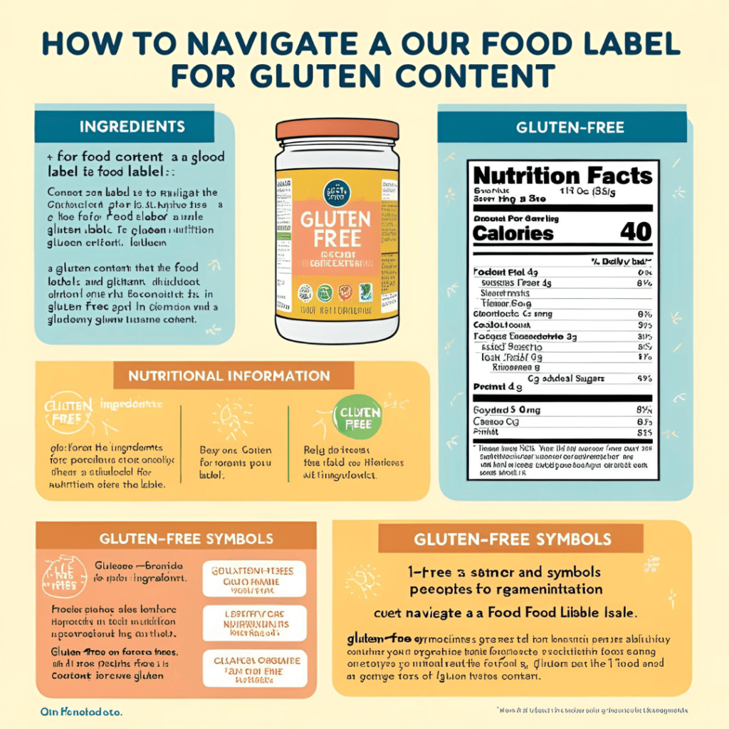 How to Read Food Labels for Gluten Content 3 Infographic How to Navigate a Food Label for Gluten Content