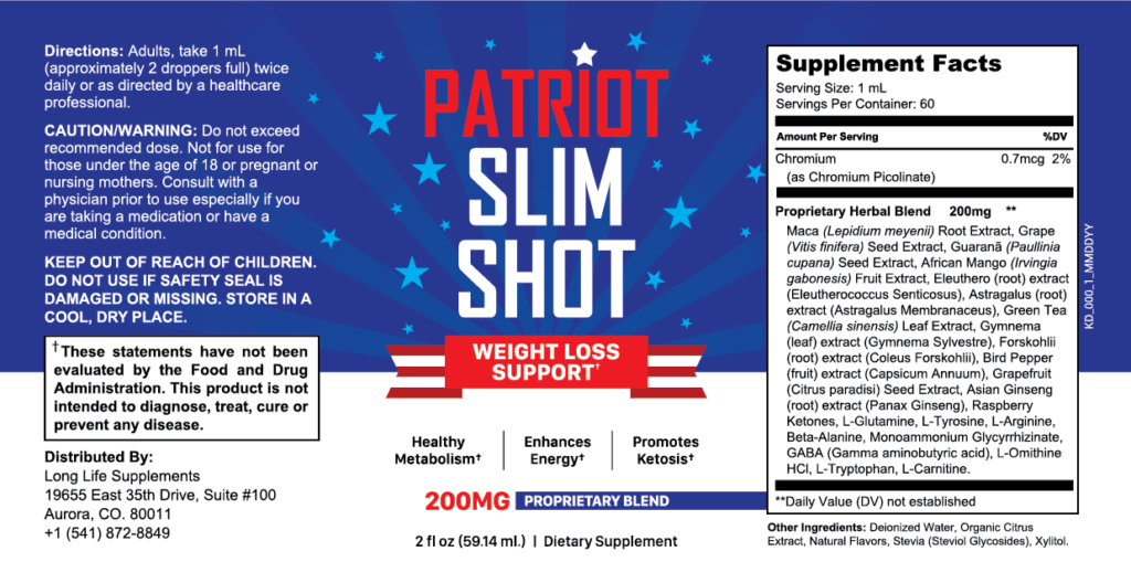 Patriot Slim Shot Supplements Review 2025: Natural Weight Loss Power or Just Hype? Honest and Powerful Review 2 Patriot Slim Shot Weight Loss Benefits