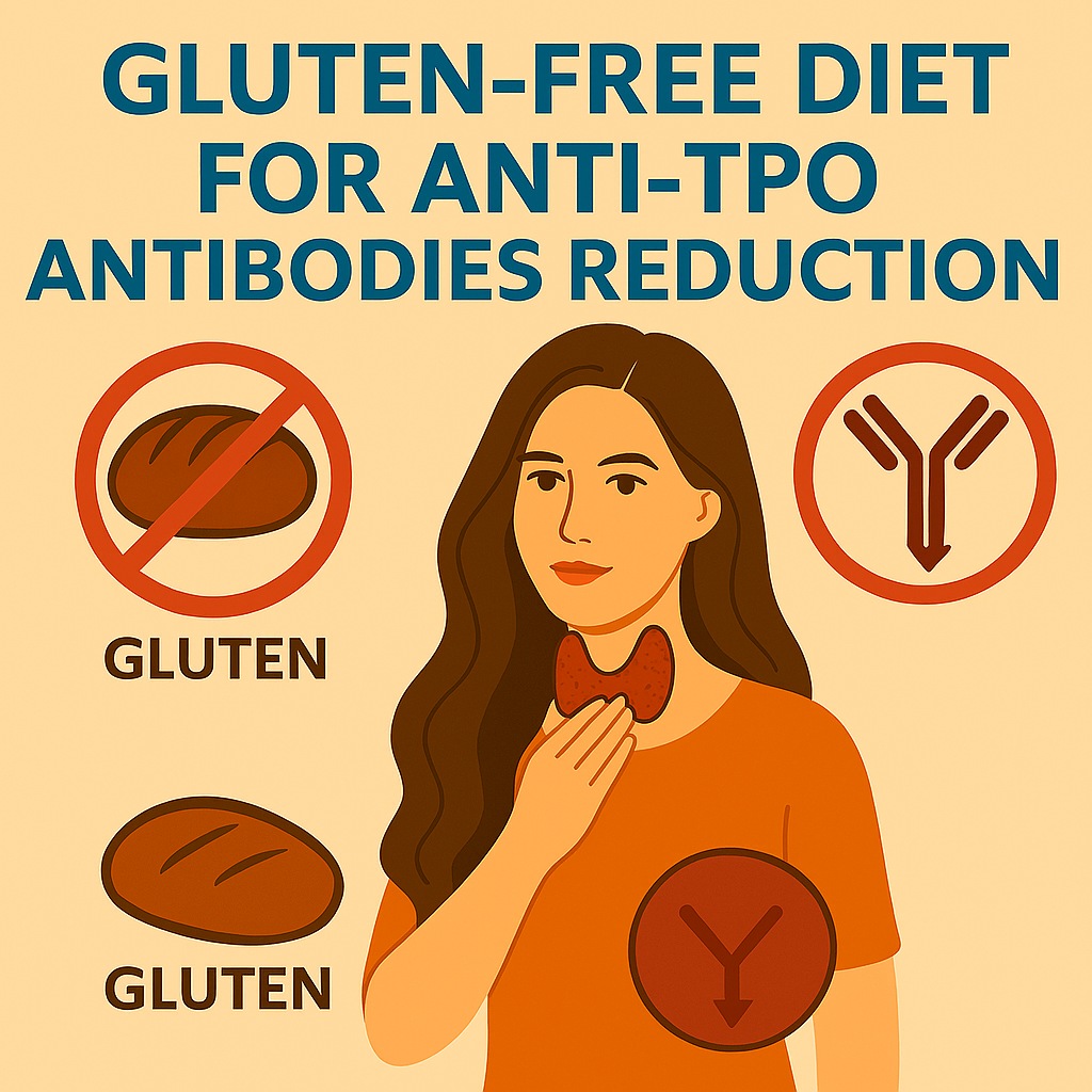 Anti-TPO antibodies reduction gluten free diet