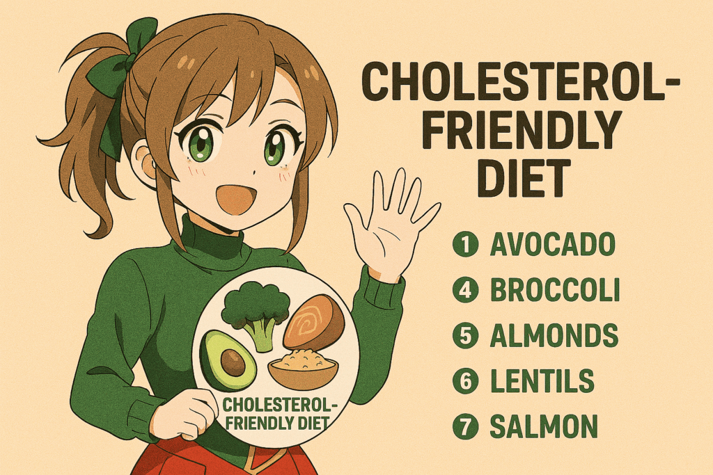 Anime-style Cholesterol friendly diet