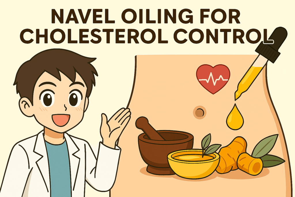 Navel Oiling for Cholesterol Control
