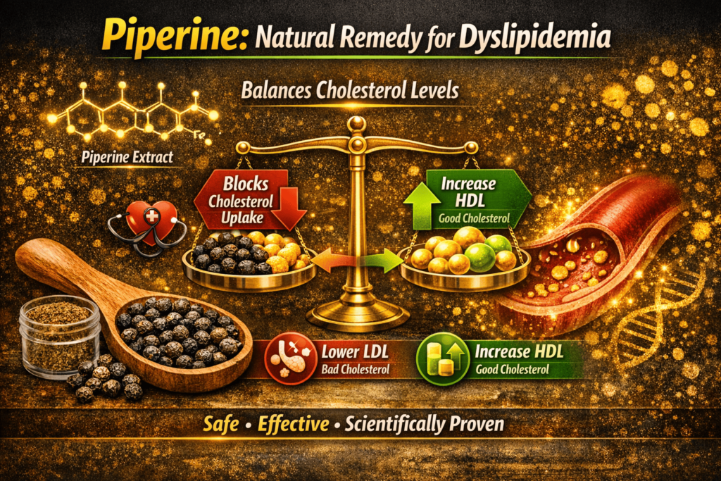 Does black pepper lower LDL cholesterol naturally 6 Piperine Dyslipidemia Natural Remedy