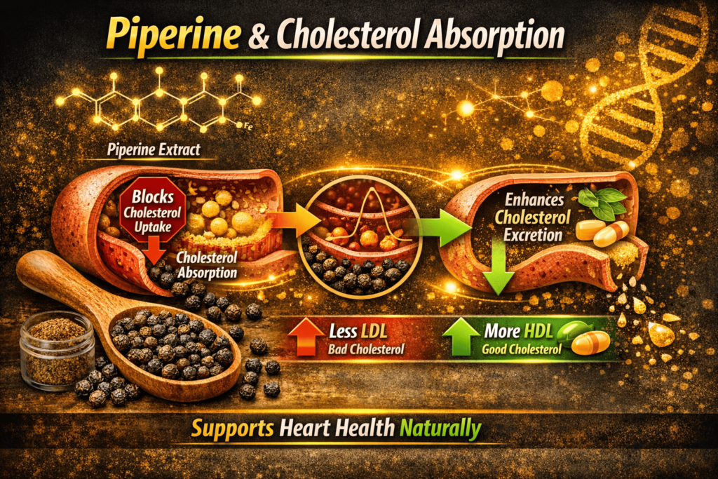 Does black pepper lower LDL cholesterol naturally 4 Piperine and Cholesterol Absorption