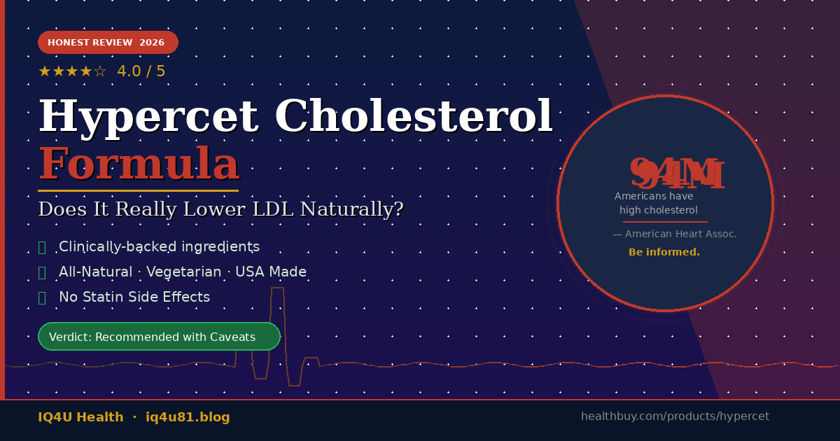 Hypercet Cholesterol Formula Honest Review 2026
